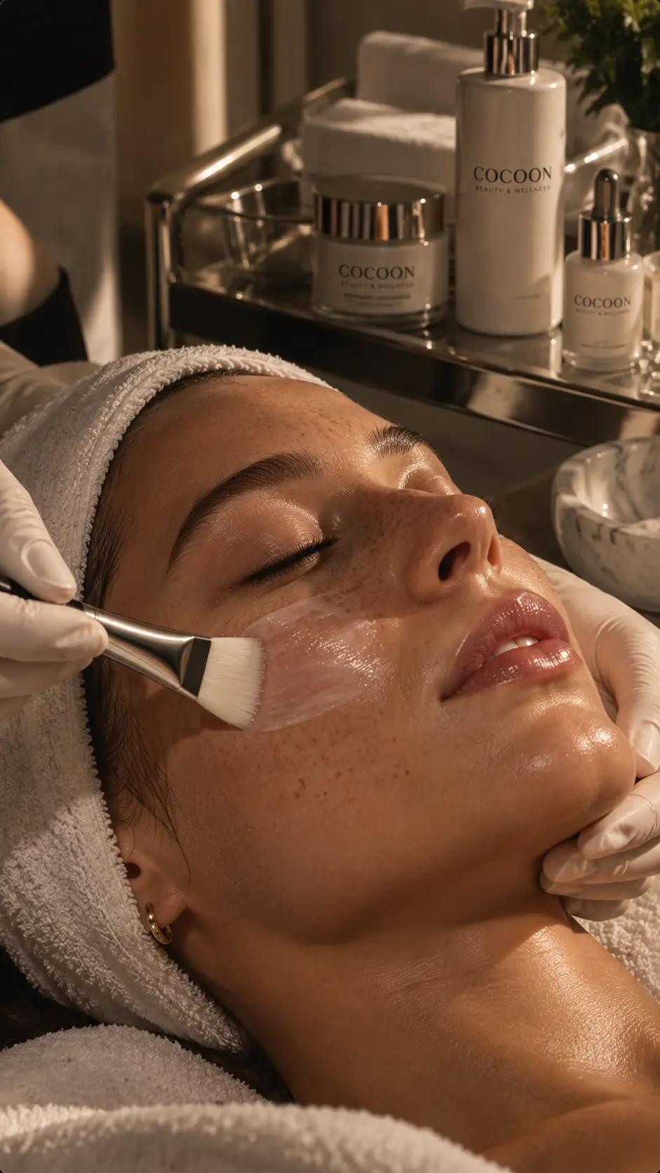 Cocoon Beauty and Wellness creative system